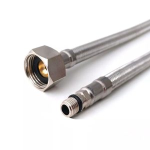 Batarya Flex Hortum 3/8'' - M10 Pirinç Somon 80 cm 2 Adet