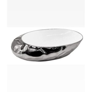 Banyo Çanak Lavabo 52*32*14 Ölçü Silver Gümüş Seramik Lavabo