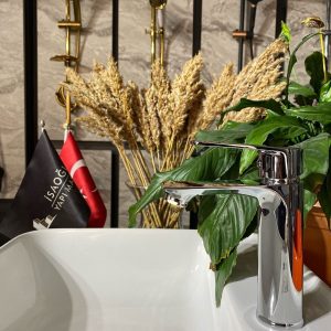 Lavabo Bataryası Silver Gümüş Mito Design Lavabo Bataryası