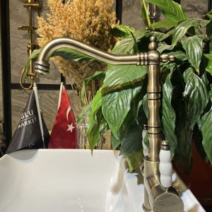 Mat Gold Arıtmalı Mutfak Bataryası Mat Antik Gold Arıtıcılı Musluk Zen Design Armatür