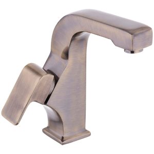 Mat Gold Lavabo Bataryası Mat Antik Gold Lavabo Musluğu Pirinç Modern Tasarım