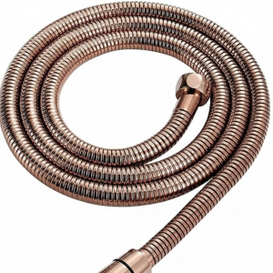 Bakır Duş Hortumu Bronz 150 Cm Duş Zinciri Paslanmaz Bakır Spiral