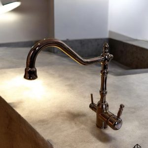 Bakır Mutfak Bataryası Bronz Evye Musluğu Arıtma Cihazlarına Uygun Armatür