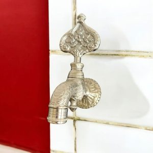 Kurna Musluğu Vintage Tasarım Krom Renk Özel Tasarım Hamam Kurna Musluğu