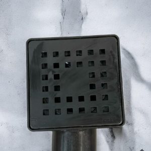 Siyah Yer Sifonu 10*10 Banyo Kanalı Siyah Gider Süzgeç
