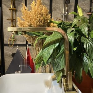 Mat Gold Arıtmalı Batarya Antik Mat Altın Arıtıcılı Evye Musluk Kare Premium Model Musluk