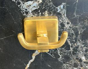Mat Gold İkili Bornozluk Mat Gold İkili Askılık Banyo Havluluk Bornozluk