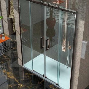 S'tina İki Duvar Arası Mat Siyah Duşakabin Royal MS14