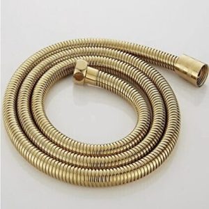 Gold Duş Zinciri 150 Cm Duş Hortumu Paslanmaz Materyal Esnek Spiral
