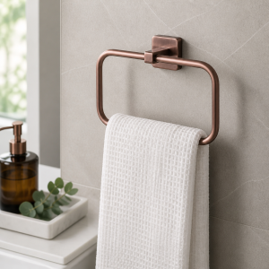 Mat Bakır Kare Banyo Havluluk Bronz Pirinç Paslanmaz Çelik Havluluk