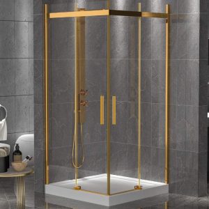 S'tina Kare Gold Altın Duşakabin Rain MS13