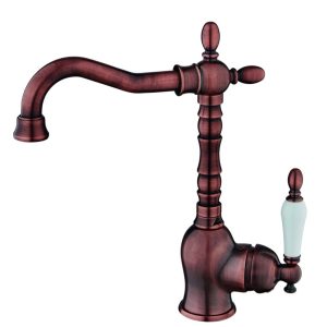 GPD Tek Gövde Lavabo Bataryası Retro Bakır Oksit MTL180-B