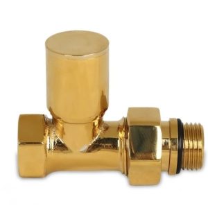 Radyatör Havlupan Vanası Altın 1/2'' Çıkışlı Düz