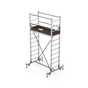 Saraylı Özel Alaşımlı Alüminyum İskele Merdiven Tekli 1X3 m (3 Metre) 7511-T