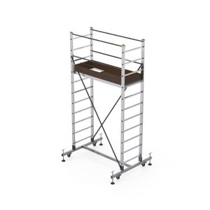 Saraylı Özel Alaşımlı Alüminyum İskele Merdiven Tekli 1X2,5 m (2,5 Metre) 7509-T