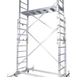 Saraylı Alüminyum Teleskopik Mega İskele Merdiven 2X3,5 m (7 Metre) 7513