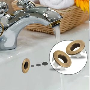 Antik Gold Lavabo Taşma Yüzüğü Antik Gold Lavabo Gider Tıpası Pirinç 1 Adet